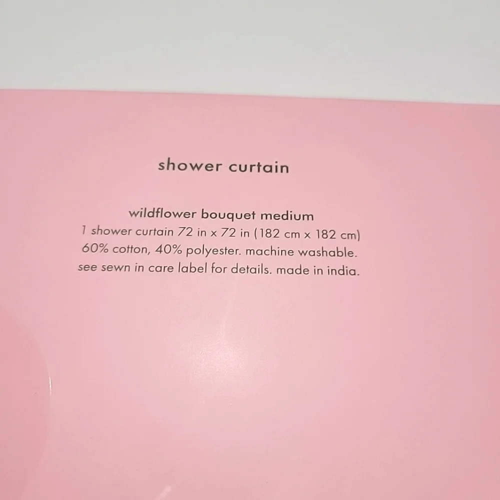 Kate Spade Floral Fabric Shower Curtain 72
